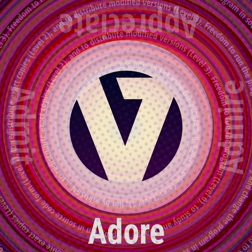 Adore Systems – Adobe Software – POP art Propaganda – PhotoShop EULA Protest – Free Software instead of Illustrator