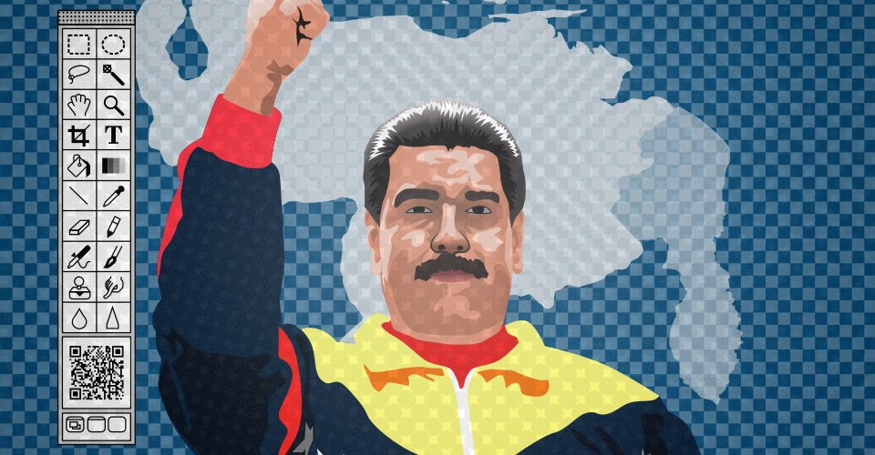 Nicolás Maduro – Libre Software Venezuela – US Sanctions – Photoshop – Adobe Alternative – Illustrator – Inkscape – Free Software – Pop Art Illustration by gfkDSGN