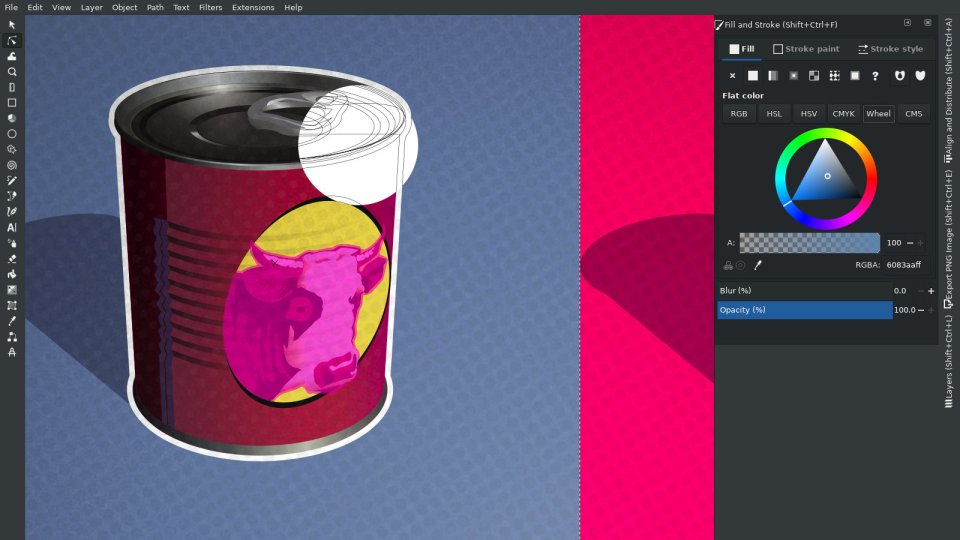 Beef Can – Product – Pop-Art Propaganda – Inkscape Screenshot – Vector Illustration by gfkDSGN